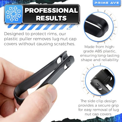 Wheel Lug Nut Cap Cover & Center Cap Removal Tool Set+++ Plastic & Stainless-Steel Lug Nut Pullers Compatible/Replacement for Audi BMW Mercedes Mini Tesla VW -Toolbox Essentials - size: Removal Tool Set +++