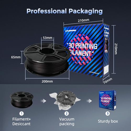 FLASHFORGE Carbon Fiber PETG Filament 1.75mm, PETG with Carbon Fiber, 1KG Spool, Dimensional Accuracy +/- 0.02mm, Lightweight & Heat-Resistant & Moisture Free (PETG-CF Marsala) - color: Marsala, size: PETG CF