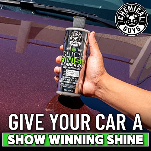 Chemical Guys, Slick Finish Cleaner Wax, Light Cleanser & Carnauba, 16 oz