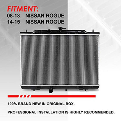 Auto Dynasty 13047 Radiator for 2008-2015 Rogue/Rogue Select - style: 08-15 Nissan Rogue