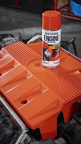 Rust-Oleum Automotive Engine Enamel Spray Paint, Gloss Orange