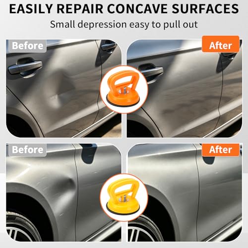 Dent Puller 3 Pack Blue Dent Remover Tool for Car, Paintless Dent Removal Kit Suction Cup Dent Puller for Repair Car Body, Tiles Lifting, Objects Moving