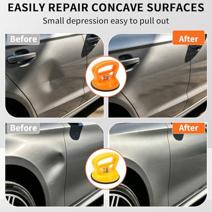 Dent Puller 3 Pack Blue Dent Remover Tool for Car, Paintless Dent Removal Kit Suction Cup Dent Puller for Repair Car Body, Tiles Lifting, Objects Moving