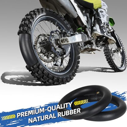 GICOOL 3.00/3.50-12" (80/100-12) Dirt Bike Inner Tubes, TR4 Valve Stem - size: 3.00/3.50-12