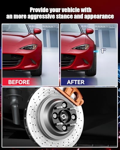 1 inch 4x100mm Hub Centric Wheel Spacers with 12x1.5 Studs & 54.1mm Bore - size: 4x100 CB:54.1