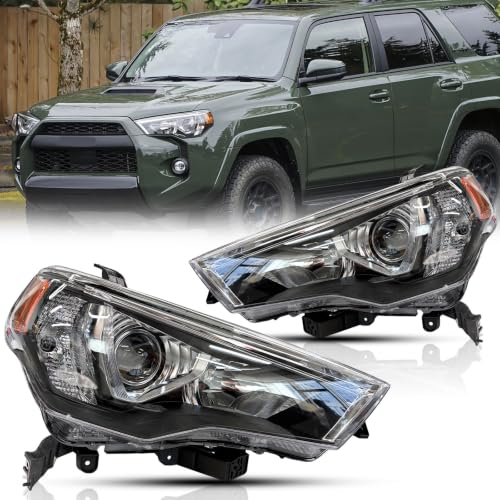 Headlight Assembly For 2014-2020 Toyota 4Runner w/Projector Lens Left+Right - color: Headlights