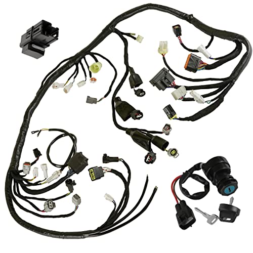 Caltric 1PE-82590-00-00 5DM-81950-01-00 Wiring Harness Switch Key Relay Compatible with Yamaha Raptor 700 700R YFM700R 2013-2014