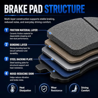 D924 D1313 Front Rear Ceramic Brake Pads Set Fit For Hyundai Elantra/Sonata/Azera For Kia Amanti/Soul