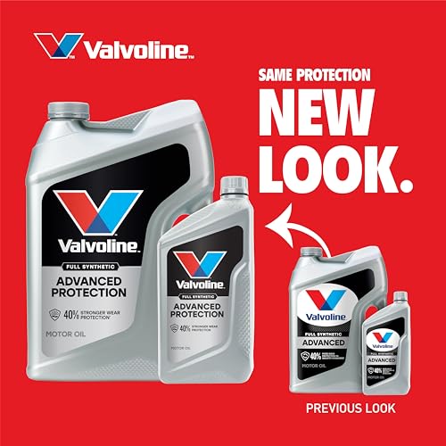 Valvoline Advanced Full Synthetic SAE 0W-20 Motor Oil 1 QT, Case of 6 - size: 1 QT, Pack of 6, style: Advanced Protection