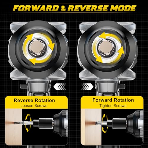 1/2" Cordless Impact Wrench 1110 Ft-lbs Compatible with DeWalt 20V Battery - color: Grey