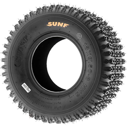 Set of 2 SunF A012 XC Sport-Racing ATV/UTV Off-Road Tires 18x9.5-8, 6PR, Knobby Tread - size: 18x9.5-8