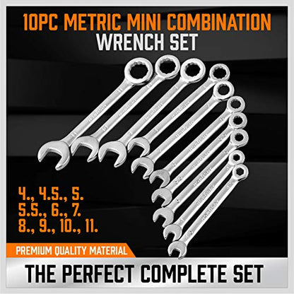 HORUSDY 20-Piece Mini Wrench Set, Metric & SAE Combination Wrench Set - style: 20-Piece Mini Wrench SetMetric&SAE)