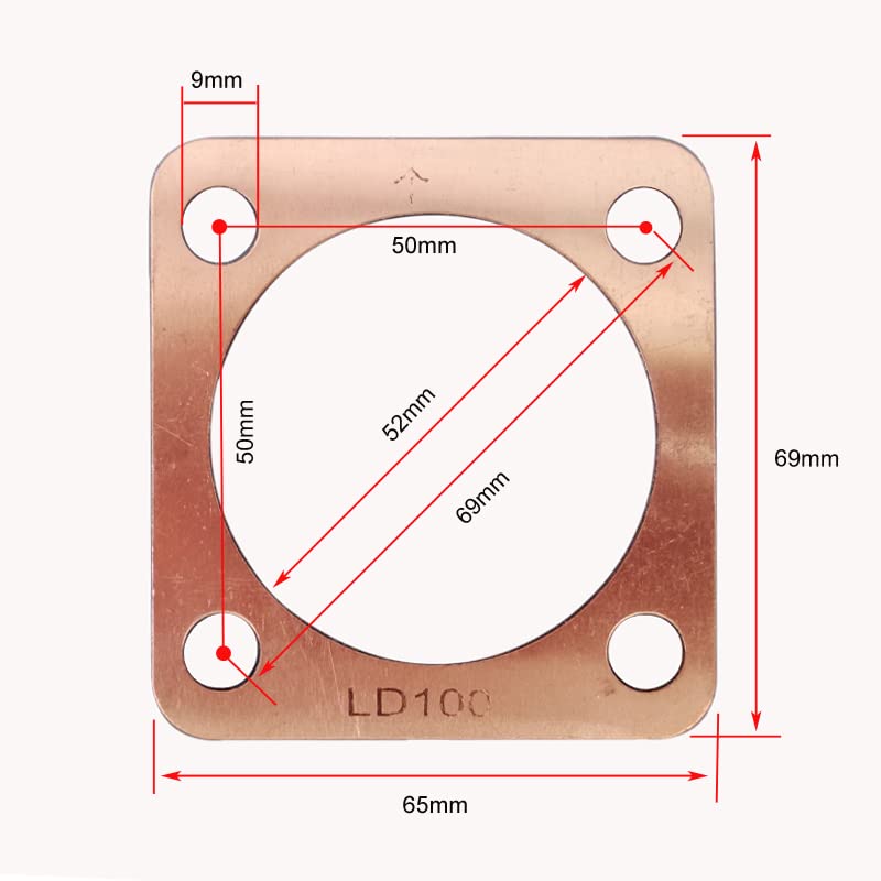 100CC Cylinder Copper Gasket 2pcs-2 Stroke Engine LD100/YD100 Motorized Bike