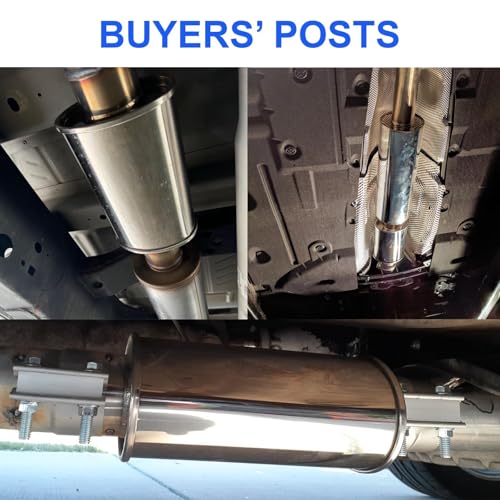 3" Resonator 304 Stainless Steel Muffler w - size: 3 in.