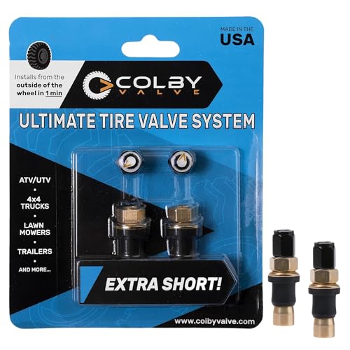 Colby Valve Ultimate Extra Short Metal Tire Valve Stems Replacement Kit - size: Extra Short