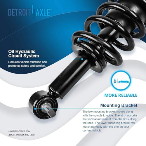 Detroit Axle - Struts Shocks Kit for 2007-2013 Chevrolet Silverado 1500 - size: 6AQS501742/ strut shock sway kit