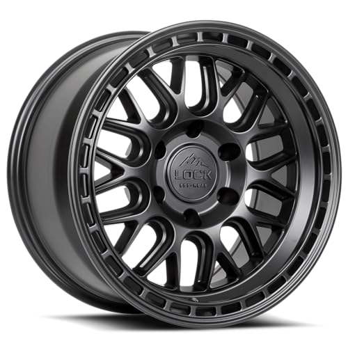 LOCK OFFROAD ONYX-7957MB 17X9-5X127 1et - Matte Black with Matte Black Ring - color: Matte Black with Matte Black Ring, size: 17X9 - 5X127 1et