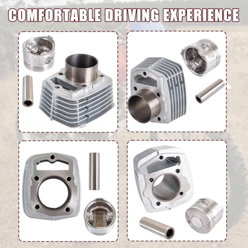 Engine Top End Rebuild Kit 63mm Cylinder Piston Gasket Replacement for Honda XR200R 1981–2002 XR200 1980–1984 XL200R TLR200
