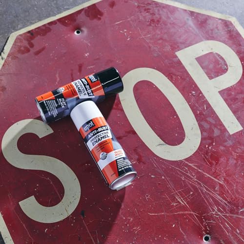 U-POL Anti Rust Protective Enamel Spray, Flat Black Spray - color: Flat Black