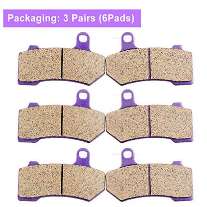ECCPP Brake Pads for FLHTCU Ultra Classic Electra Glide 2008-2022 - color: Carbon Fiber Material