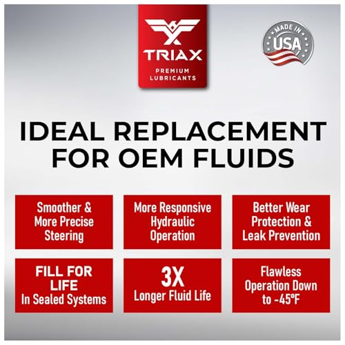 TRIAX Asian Car PSF Hydraulic & Electric Full Synthetic OEM Grade Power Steering Fluid | Compatible with Honda, Acura, Toyota, Lexus, Nissan, Infiniti, Mazda, Hyundai, Kia & More (1 Quart) - size: 1 Quart