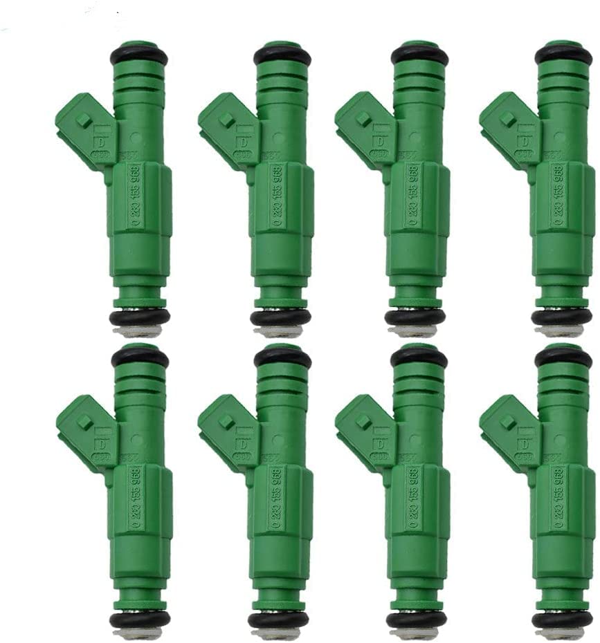 0280155968 Set 8 42lb 440cc Fuel Injectors Compatible with LS1 LT1 Chev-y Fo-rd Mustang
