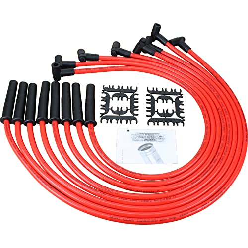 AIP Electronics Dragon Fire Race Series High Performance Ignition Spark Plug Wire Set Compatible with Ford Fe 290-428 351C 351M 400M 429 460 OEM Fit PWJ108