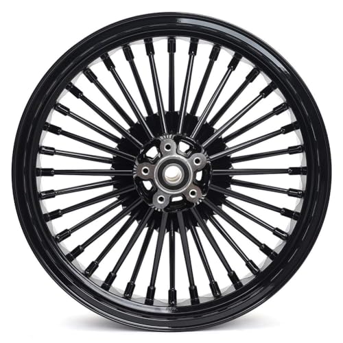 TOFR 19x2.5 18x3.5 Fat Spoke Black Wheels For Harley Sportster XL883N 10-22 - size: Front:19x2.5 Rear:18x3.5