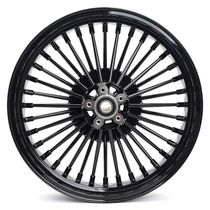 TOFR 19x2.5 18x3.5 Fat Spoke Black Wheels For Harley Sportster XL883N 10-22 - size: Front:19x2.5 Rear:18x3.5