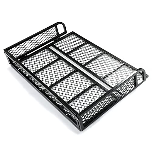 HECASA Universal Rear Cargo Basket Compatible with ATV Storage Rack Cargo Carrier Steel