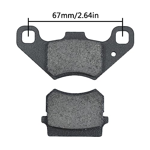 HOLATO Rear Disc Brake Master Cylinder Caliper Assembly with Brake Pads for 50cc 70cc 90cc 110cc 125cc Tao Tao 110 Coolster 3050HD 3050C Peace Motorsports Apache Four Wheeler Quad ATV Parts Heavy duty