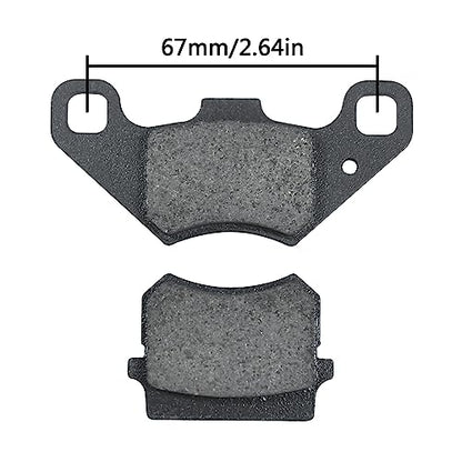 HOLATO Rear Disc Brake Master Cylinder Caliper Assembly with Brake Pads for 50cc 70cc 90cc 110cc 125cc Tao Tao 110 Coolster 3050HD 3050C Peace Motorsports Apache Four Wheeler Quad ATV Parts Heavy duty