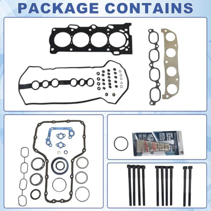 Full Head Gasket Set + Bolts for Toyota, Chevy, Pontiac - color: ES71066, CS26158, HS26158PT-2