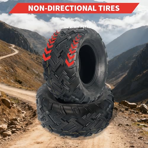 GarveeTech 22x10x10 ATV Tires, 2 Pack 22x10-10 ATV UTV Tires 22 10 10 All Terrain Tires for Trail, Desert, Mud, Dirt, Street, Sand, 6PR Tubeless - size: 22X10-10, style: Pattern B