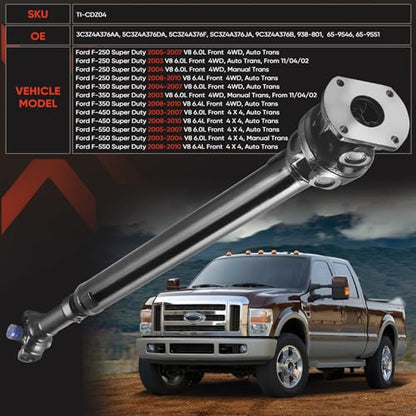 938-801 Drive Shaft - Front Driveshaft Propeller Drive Shaft Assembly - color: 938-801