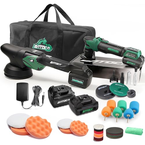 BATOCA Cordless Car Polisher Pro Combo Kit - S4 Brushless DA/RO+S2 Buffer