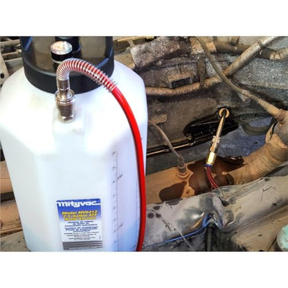 Mityvac MV6412A ATF Pneumatic Sealed Automatic Transmission Refill System, Integrated Manual Pump, 2.5 Gallon (10Liter), Flow Control Valve, Quick-Change Connection, Integrated Pressure Relief Valve - style: MV6412A