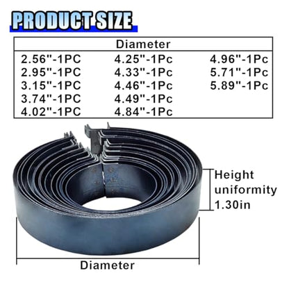 15PCS Car Engine Piston Ring Compressor Tool Kit, Adjustable Piston Installer Pliers and Compressor Pliers with 13 Piston Rings (62-145mm/2.44-5.71in) for Car Truck Engine