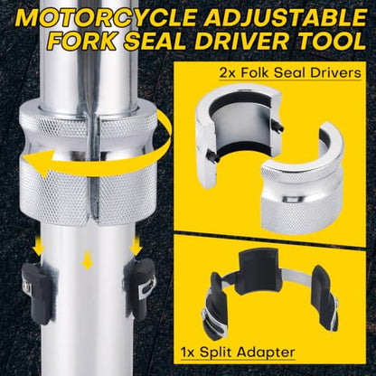 Motorcycle Adjustable Fork Seal Driver Tool 39-45mm