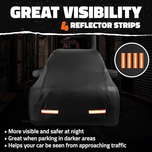 Mockins 200"x75"x57" SUV Car Cover Waterproof All Weather Heavy Duty Tarp - size: SUV - Large - 200" x 75" x 57"