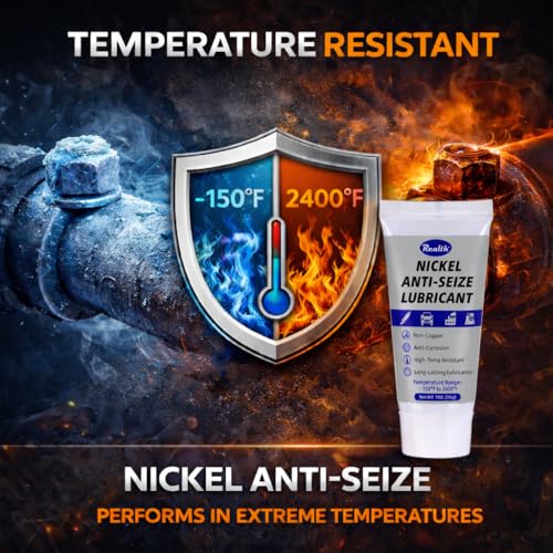 Realth Nickel Anti-Seize Lubricant 1 oz. High Temp Anti Seize Grease - color: Nickel, size: 30g