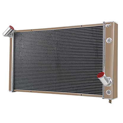 ECMRAD 4 Row Aluminum Racing Radiator for 1969-1972 Chevy Corvette Radiator Big Block Only 1970 1971