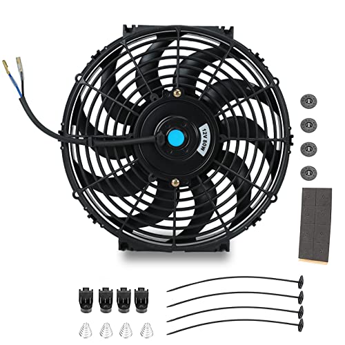14 Inch Universal Slim Fan Push Pull Electric Radiator Cooling Fan - size: 14inch 90W