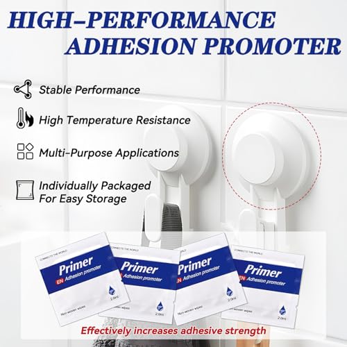 20 Pcs Adhesion Promoter for Plastic, Professional Adhesive Promoter, Metal, Plastic Adhesion Promoter Enhancing Bond Strength of Double Sided Mounting Tape & Molding Tape