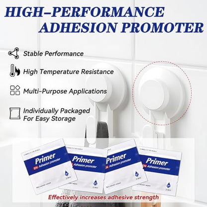 20 Pcs Adhesion Promoter for Plastic, Professional Adhesive Promoter, Metal, Plastic Adhesion Promoter Enhancing Bond Strength of Double Sided Mounting Tape & Molding Tape