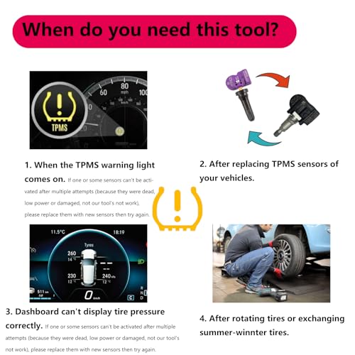 Chevy TPMS Relearn Tool Chevy TPMS Reset Tool for GM Vehicles with Battery - size: With Battery