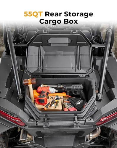 KEMIMOTO 2024/2025/2026 XP 1000 Rear Cargo Box 55QT Water-resistant - size: 55QT