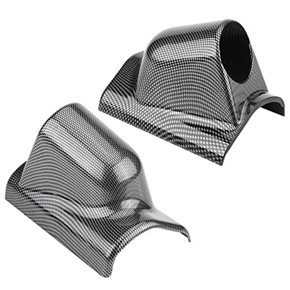 Universal Heavy Duty Racing Sport Meter Gauge Pillar Mount Pod Holder Bracket Gauge Holder,Carbon Fiber Color (Single Hole) - size: Single Hole