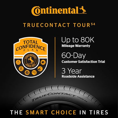 Continental TrueContact Tour 54 All Season 195/65R15 91T Passenger Tire - size: 195/65R15 91T