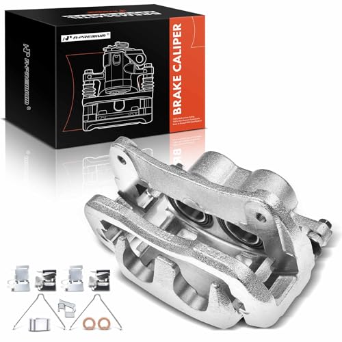 A-Premium Front Right Passenger Disc Brake Caliper with Bracket - style: Front Passenger Side